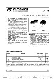 M3488 datasheet pdf SGS Thomson Microelectronics