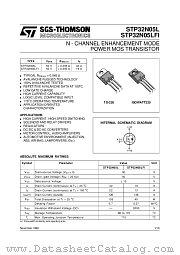 STP32N05L datasheet pdf SGS Thomson Microelectronics