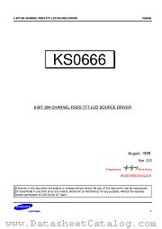 KS0666 datasheet pdf Samsung Electronic
