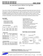 K4F170412D datasheet pdf Samsung Electronic