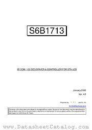 S6B1713 datasheet pdf Samsung Electronic