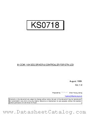 KS0718 datasheet pdf Samsung Electronic
