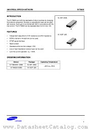 S1T8603 datasheet pdf Samsung Electronic