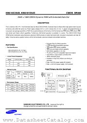 KM416V254D datasheet pdf Samsung Electronic
