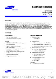 S524AB0XB1 datasheet pdf Samsung Electronic