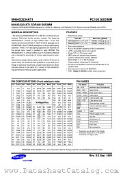 M464S3254AT1 datasheet pdf Samsung Electronic