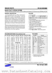 M464S1724CT1 datasheet pdf Samsung Electronic