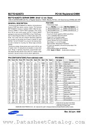 M377S1620DT3 datasheet pdf Samsung Electronic