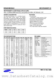 M374F0405DT1-C EDO MODE WITHOUT BUFFER datasheet pdf Samsung Electronic