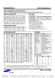 M372V320(8)0DJ4-C FAST PAGE MODE datasheet pdf Samsung Electronic