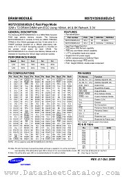 M372V320(8)0DJ3-C FAST PAGE MODE datasheet pdf Samsung Electronic