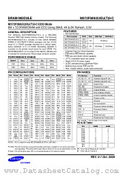 M372F080(8)3DJ(T)0-C EDO MODE datasheet pdf Samsung Electronic