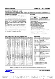 M366S1723CTS datasheet pdf Samsung Electronic