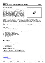 KS8630D datasheet pdf Samsung Electronic