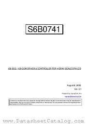 S6B0741 datasheet pdf Samsung Electronic