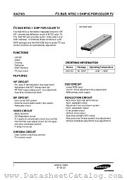 KA2163 datasheet pdf Samsung Electronic