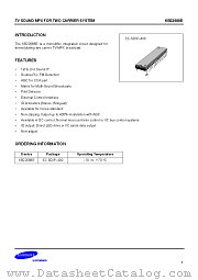 KB22688E datasheet pdf Samsung Electronic