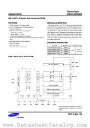 KM44S32030 datasheet pdf Samsung Electronic