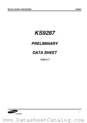 KS9287 datasheet pdf Samsung Electronic