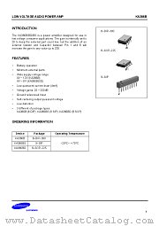KA386B datasheet pdf Samsung Electronic