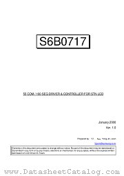 S6B0717 datasheet pdf Samsung Electronic