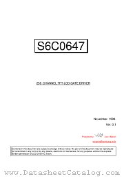 S6C0647 datasheet pdf Samsung Electronic
