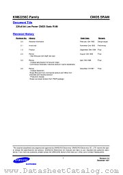 KM62256C FAMILY datasheet pdf Samsung Electronic
