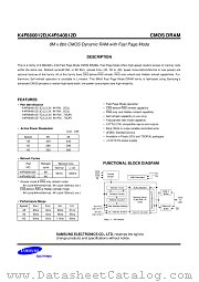K4F660812D datasheet pdf Samsung Electronic