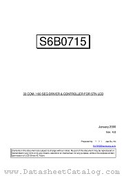 S6B0715 datasheet pdf Samsung Electronic