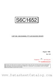 S6C1652 datasheet pdf Samsung Electronic