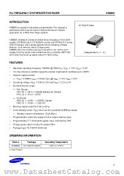 KS8809 datasheet pdf Samsung Electronic