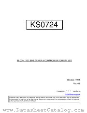KS0724 datasheet pdf Samsung Electronic