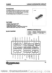 KA8509 datasheet pdf Samsung Electronic