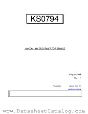 KS0794 datasheet pdf Samsung Electronic