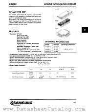 KA9201 datasheet pdf Samsung Electronic