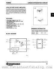 KA8602 datasheet pdf Samsung Electronic