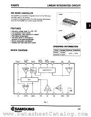 KA2272 datasheet pdf Samsung Electronic