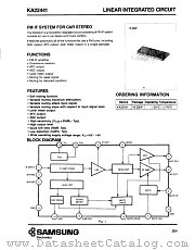KA22441 datasheet pdf Samsung Electronic