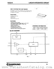KA2244 datasheet pdf Samsung Electronic