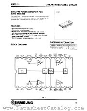 KA22131 datasheet pdf Samsung Electronic