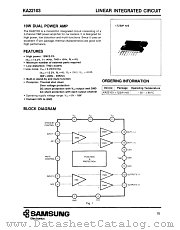 KA22103 datasheet pdf Samsung Electronic