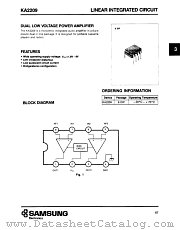 KA2209 datasheet pdf Samsung Electronic