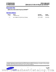 K7N803649A datasheet pdf Samsung Electronic