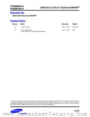 K7N801801A datasheet pdf Samsung Electronic