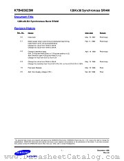 K7B403625M datasheet pdf Samsung Electronic
