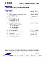 K7A803601M datasheet pdf Samsung Electronic