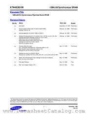 K7A403601M datasheet pdf Samsung Electronic