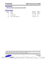 K7A201800A datasheet pdf Samsung Electronic