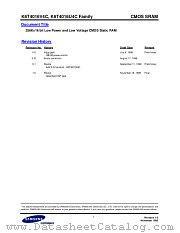 K6T4016V4C, K6T4016U4C FAMILY datasheet pdf Samsung Electronic