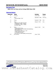 K6T4016V3B, K6T4016U3B FAMILY datasheet pdf Samsung Electronic